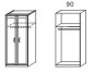 Preview: Kleiderschrank TORRENT, 2-trg.