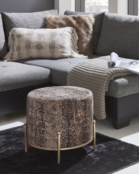 Hocker - Motiv/Gestell Metall Gold